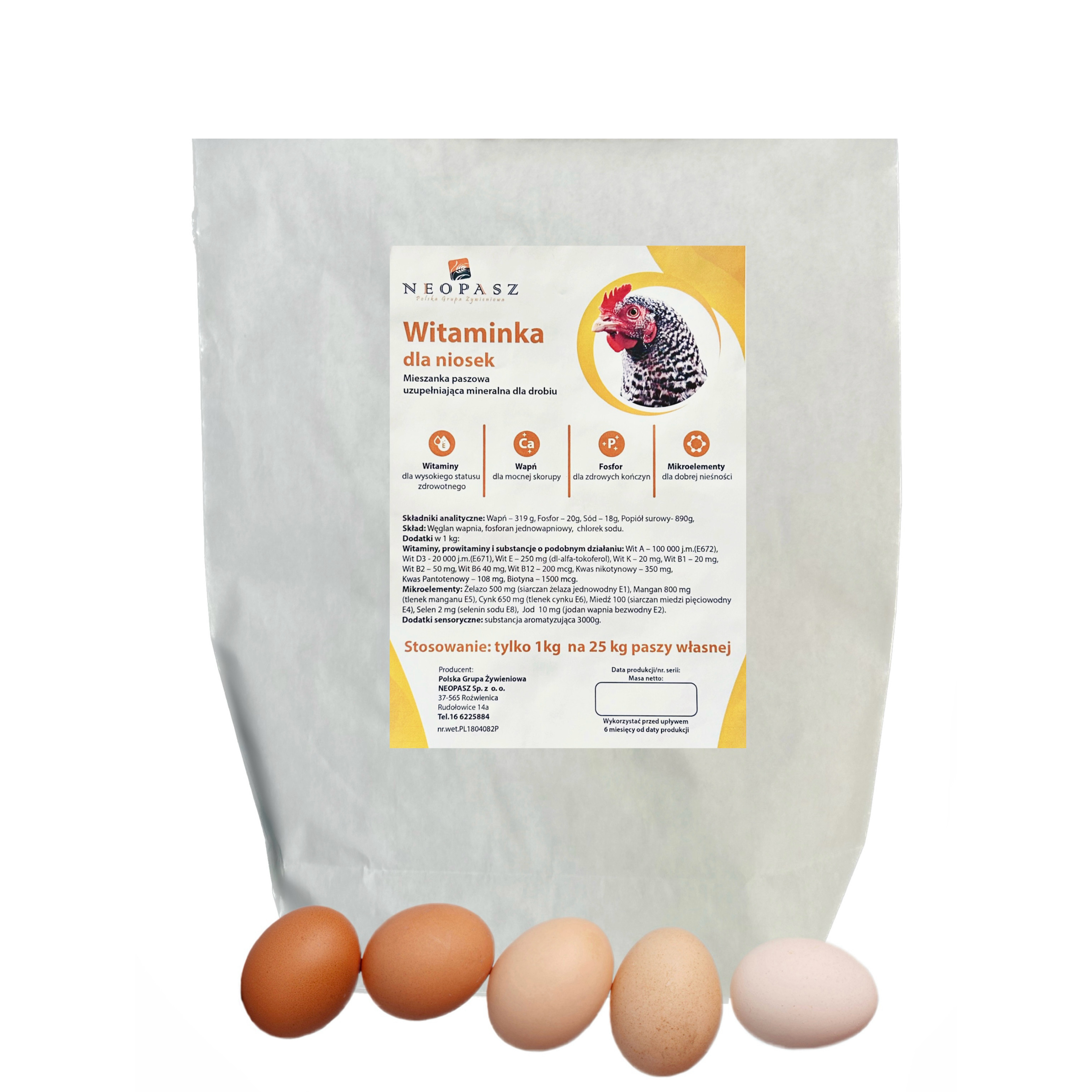 Witaminy dla niosek Neopasz Witaminka 10kg